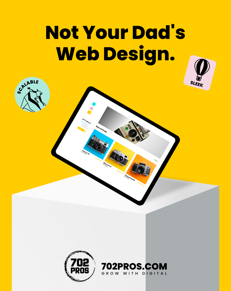 Not your Dads Web Design-on website